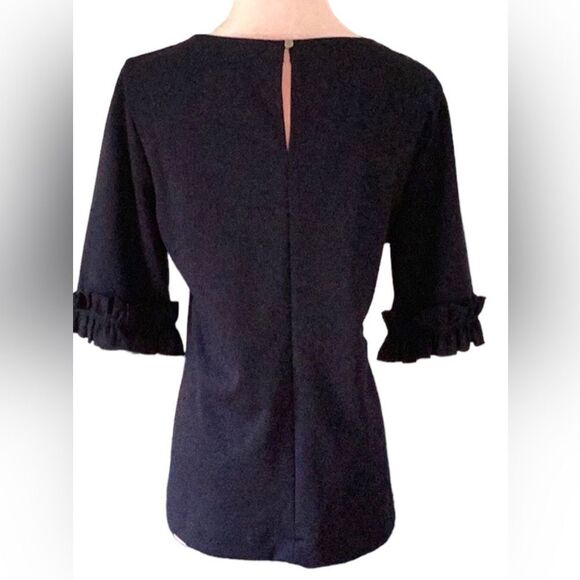 BANANA REPUBLIC NAVY BLUE TOP BLOUSE MEDIUM - Picture 4 of 8